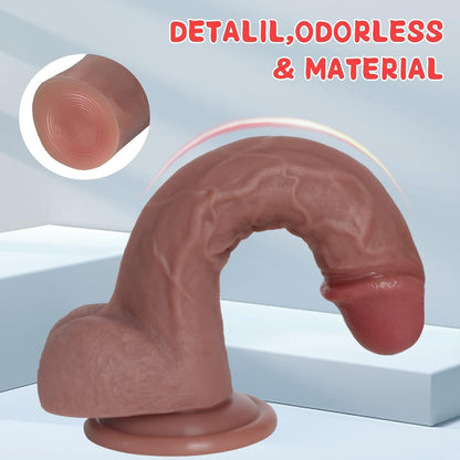 Realistic Dildo for an Unforgettable Lifelike Experience, 7.8 Inch Silicone Dildo