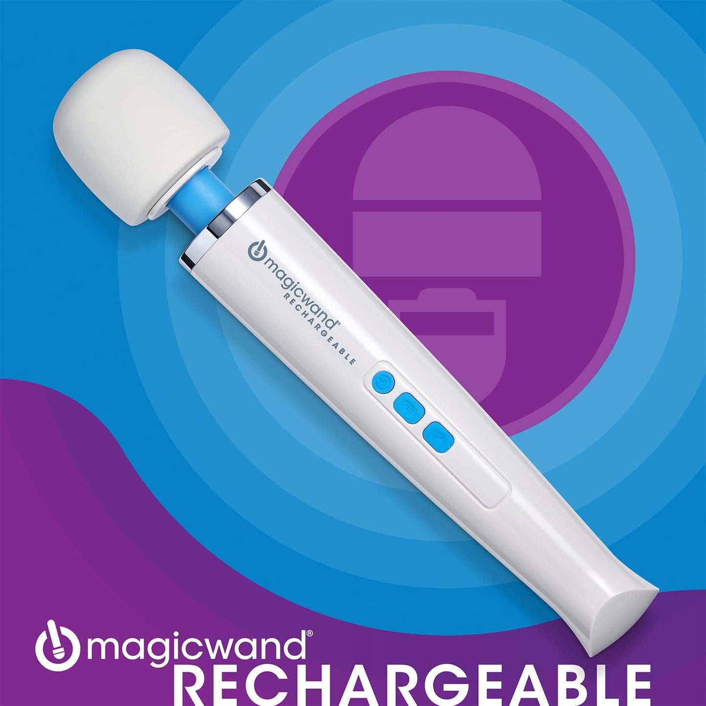 Magic Wand Massager Rechargeable HV-270 – Cordless Multi-Function Variable-Speed Neck Massager with Soft Silicone Head - Personal Massagers for Women