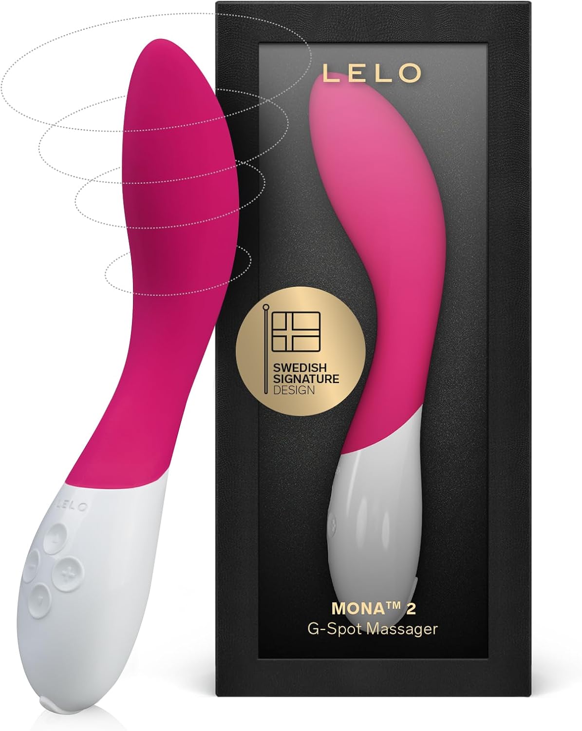 ELO Mona 2 G Spot Vibrator for Women, G Spot Toy for Discrete Pleasure, Curved Vibrator Sex Toy for G Spot