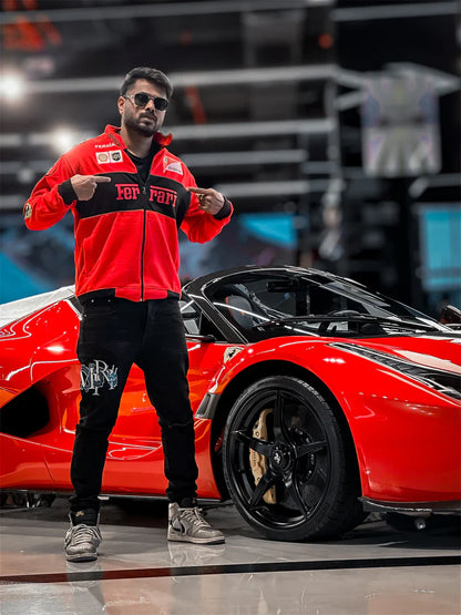 RED RACING JACKET — FERRARI-STYLE STREET EDITION