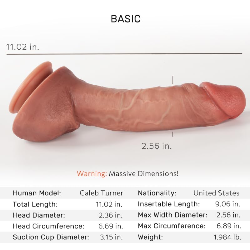 Huge Size Alert! 11-Inch Giant Dildo - Massive, XXL, Thick, and Huge for Ultimate Pleasure. Made with Skin-Like Silicone.